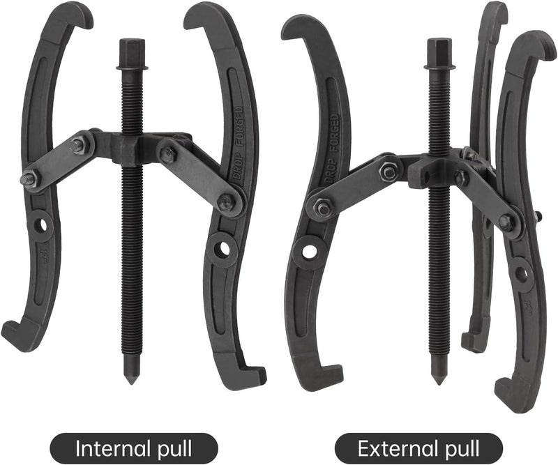 ChgImposs 12 Inch 2 Jaw / 3 Jaw Gear Puller, Multifunction Standard Carbon Steel Bearing Puller with 4 Single Hole Claw Pullers for Car/Mechanical Repairing - Image 5
